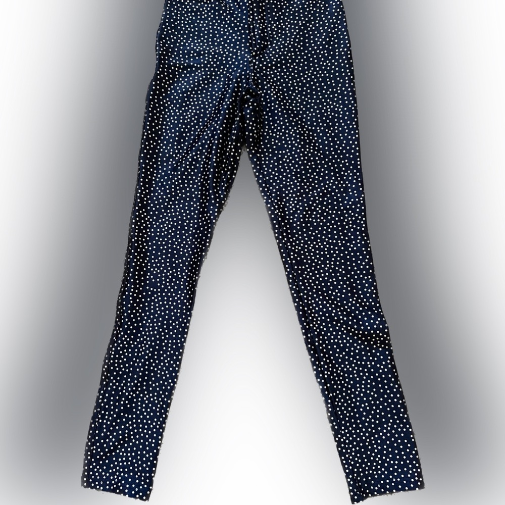 American Apparel Disco Pants - Navy/White Polka Dots XS